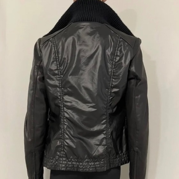 Mackage 3 in 1 Black Leather Jacket + Vest Soft Lambskin + Wool Women's Sz XS - Picture 7 of 16